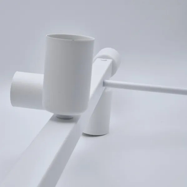 Luster na tyči ASTRID 8xE27/60W/230V biela