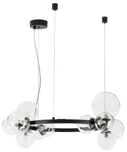 Retro luster Odillia A 65 čierna číra