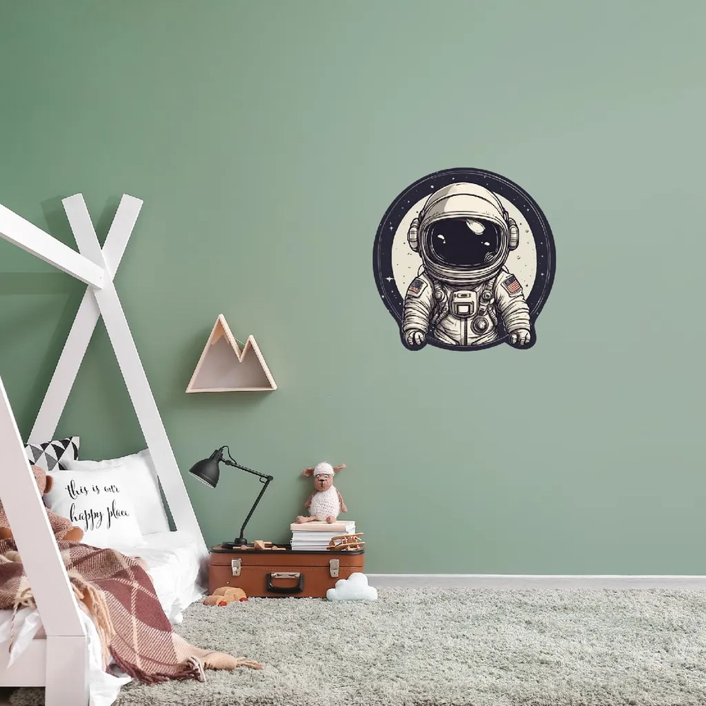 100x100cm Astronaut - textilná nálepka na stenu Veľkosť: 60 cm