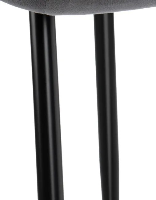 Jedálenská stolička FRESNO VELVET grafitová