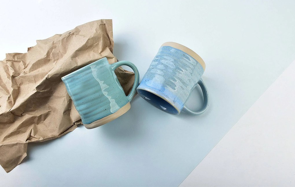 Porcelánový hrnček Lotta Blue 470 ml
