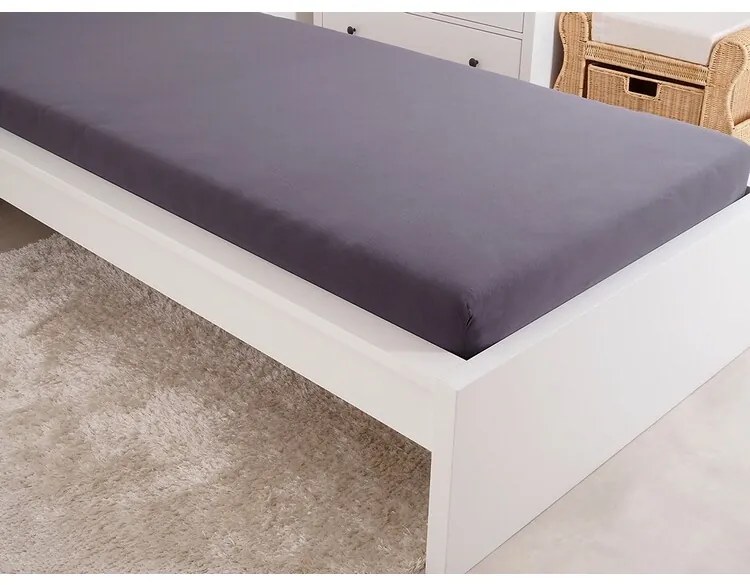 4Home jersey prestieradlo Ideál antracit, 100 x 200 cm
