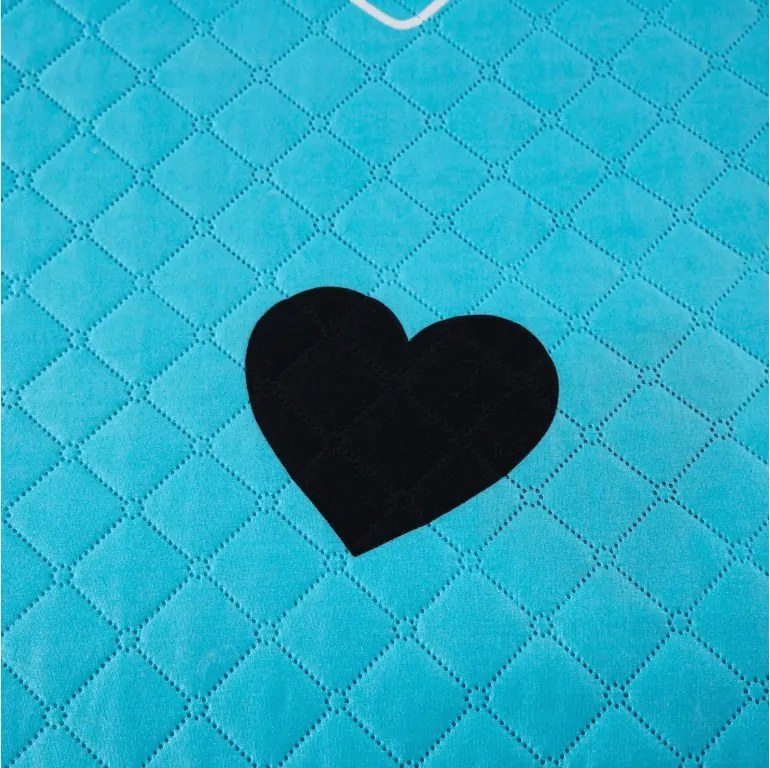 Prehoz na posteľ CORAZON modrý Rozmer: 170 x 210 cm