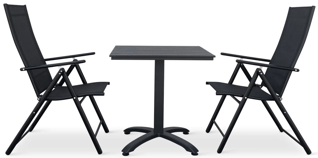 Balkónový set Ristorante + 2x kovová stolička Pia