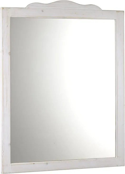 SAPHO - RETRO zrkadlo 89x115cm, starobiela (1687)