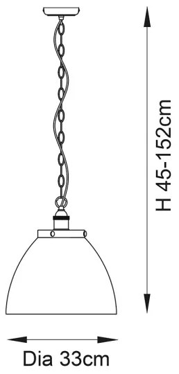 Endon 106896 - Luster na reťazi HANSEN 1xE27/10W/230V matný chróm
