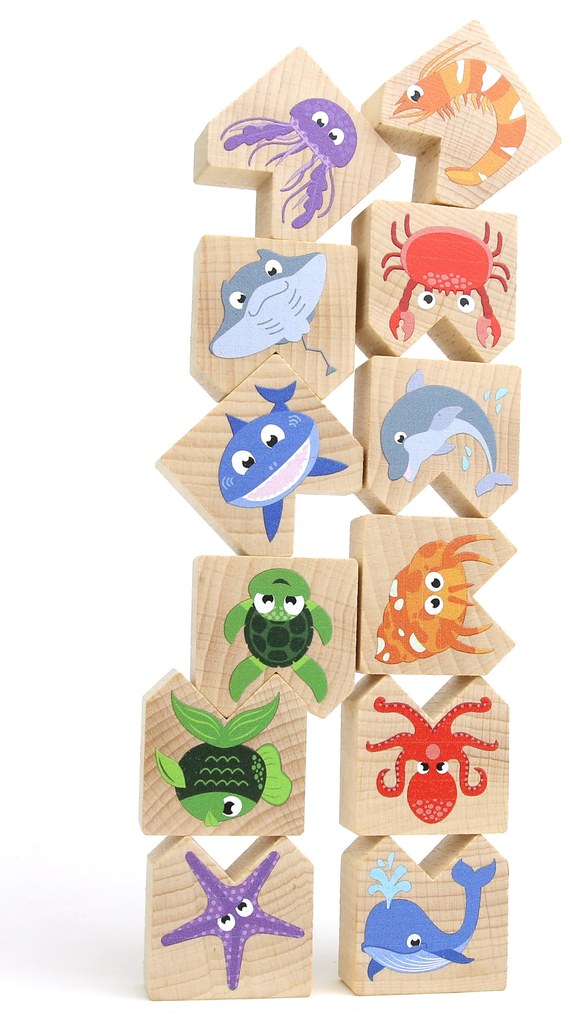 Milaniwood - Drevená balančná hra - morské zvieratká