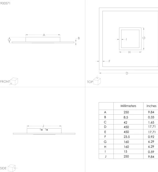 Eglo 900571 -LED RGBW Stmievateľné stropné svietidlo BORDONARA LED/21,5W/230V + diaľkové ovládanie