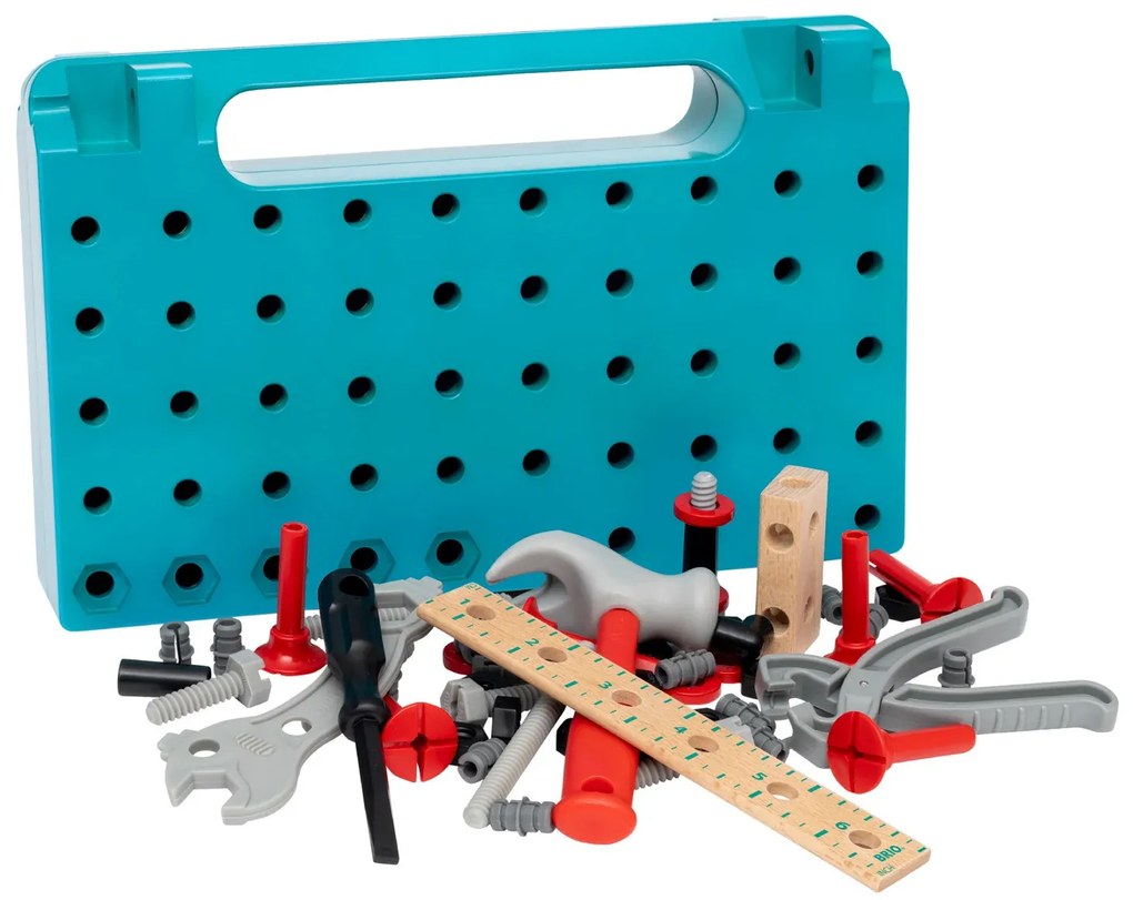 Brio Builder - pracovný stôl s náradím - 59 ks