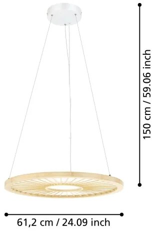 Eglo 390297 - LED Stmievateľný luster na lanku DEHESA LED/36W/230V 4000K