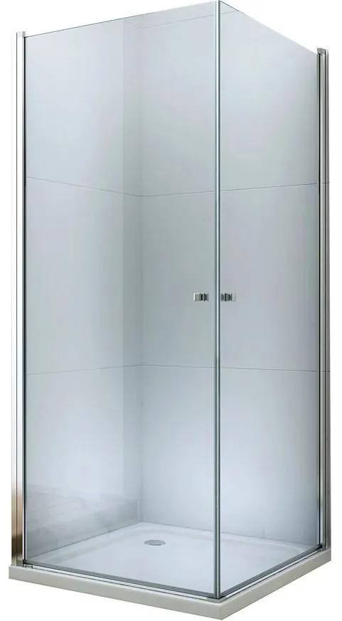 Mexen PRETORIA DUO sprchovací kút 70x75cm, 6mm sklo, chrómový profil-číre sklo, 852-070-075-02-00