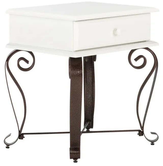 furniture-nabytek.cz - Noční stolek Byzanz bílý