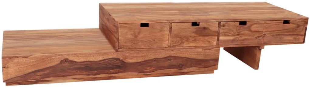furniture-nabytek.cz - Masívny tv stolík z dreva palisander 260x40x60