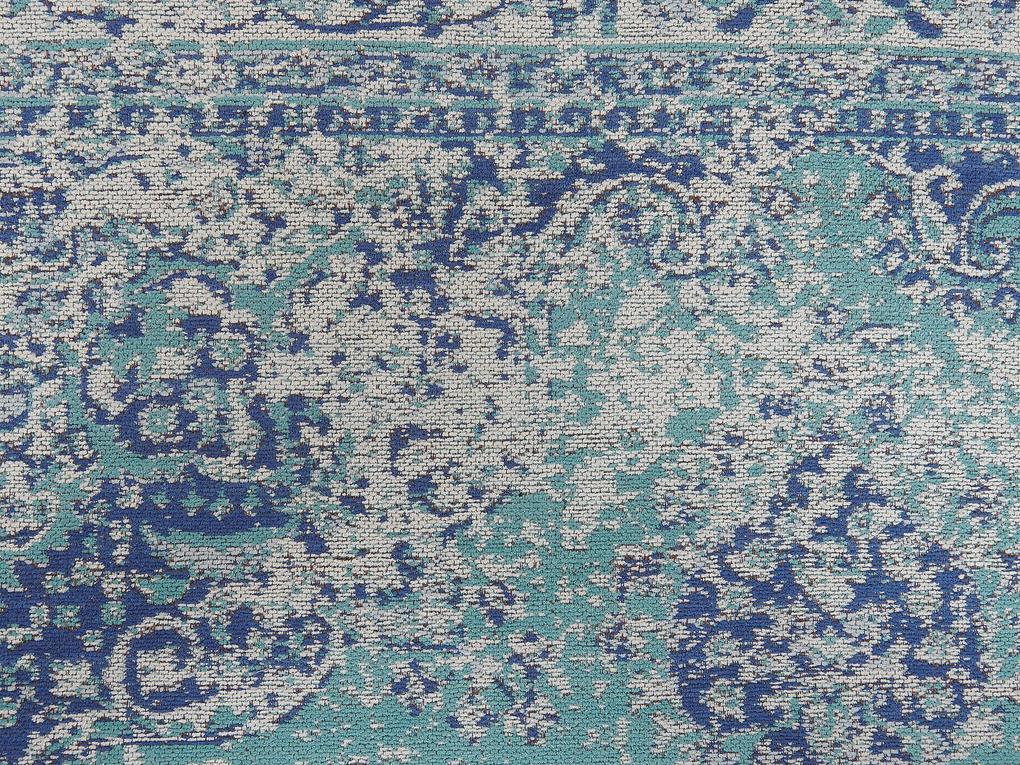 Bavlnený koberec 160 x 230 cm modrý ALMUS Beliani