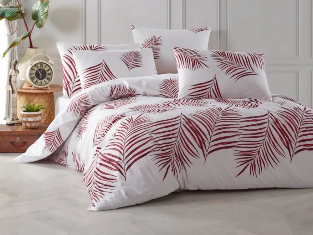 Bavlnené obliečky Palmera vínová 50x70 cm