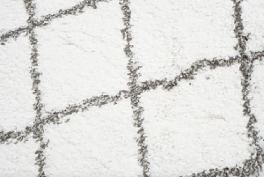 TA Koberec F128A KRÉMOVÁ/TMAVOSIVÁ BOHO Rozmer: 100x150 cm