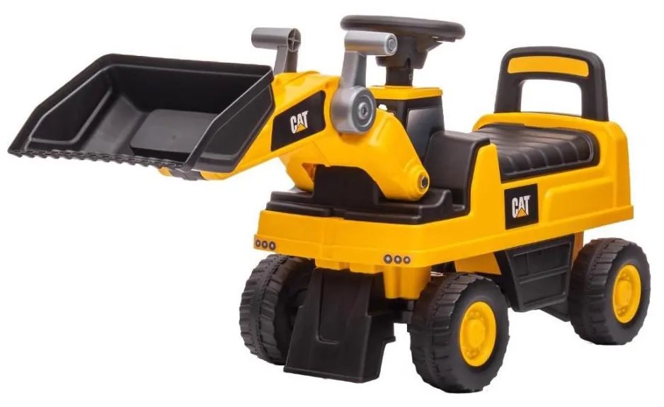 Odrážadlo nakladač CAT 2xAA žltá/čierna