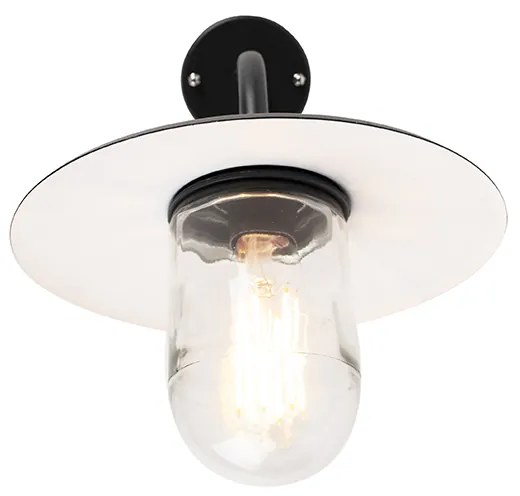 Vonkajšia nástenná lampa čierna IP44 - Mníchov