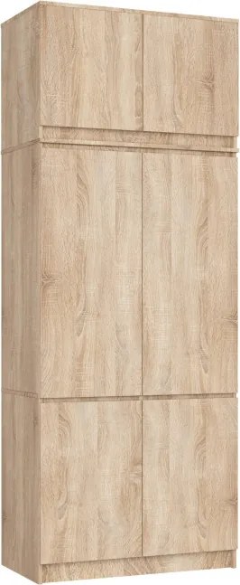 Skriňa s nadstavcom S 90 cm dub sonoma