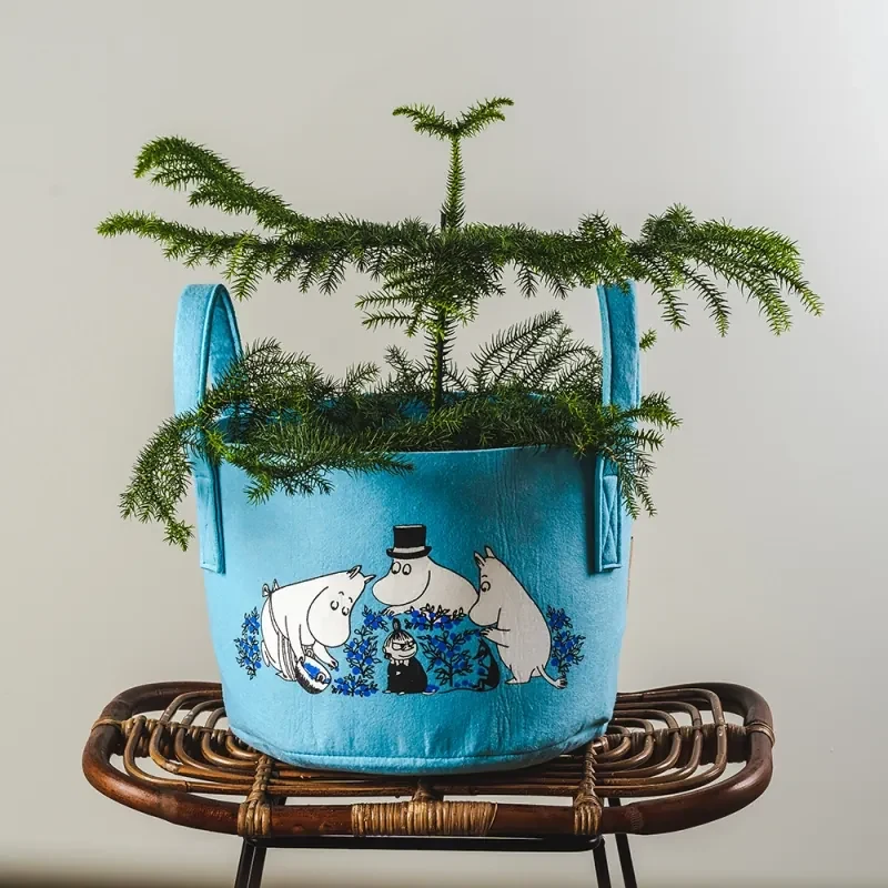 Úložný kôš Moomin Blueberries 17l, modrý