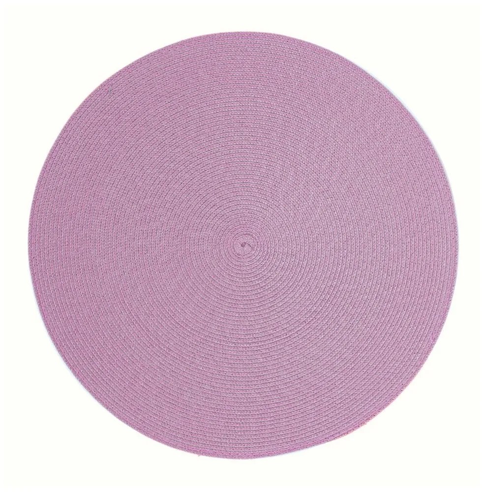 Lila okrúhle prestieranie Zic Zac Round Chambray, ø 38 cm