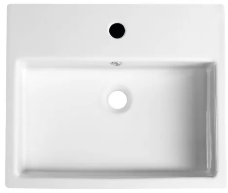 Isvea - Polozapustené umývadlo PURITY 50x42 cm keramika/biela