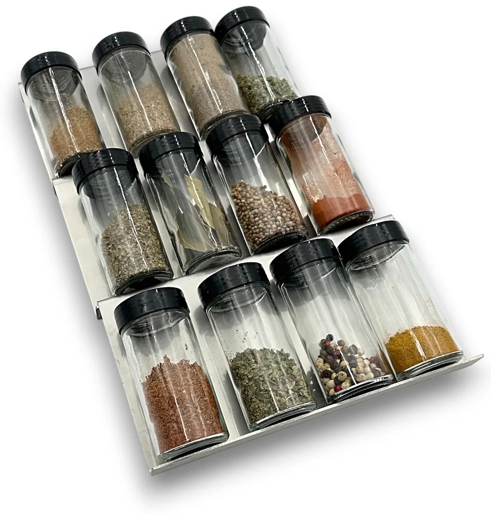 usporadejto.cz Nerezový organizér na korenie do šuplíka, VASKY - NEREZ (nízky) Cenové rozpätie: cena za 1ks