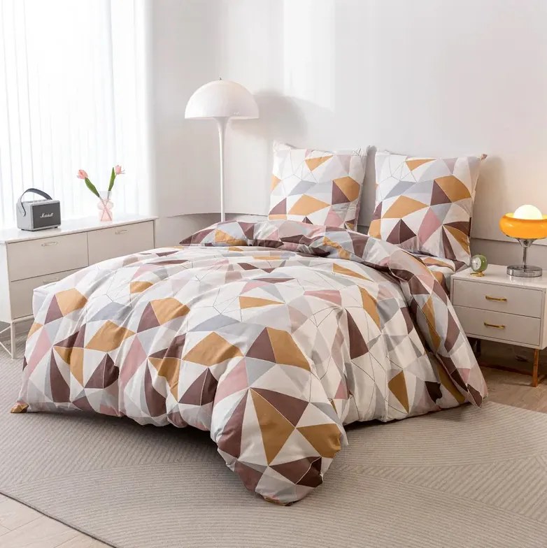 Obliečky z mikrovlákna TRIANGO vzorované Rozmer obliečky: 2 ks 70 x 80 cm | 160 x 200 cm