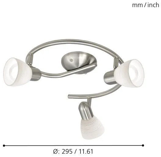 EGLO 88475 - Bodové svietidlo DAKAR 1 3xE14/40W