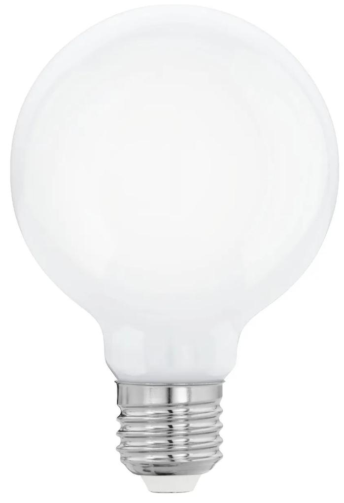 EGLO Úsporná LED žiarovka, E27, G80, 7W, 806lm, 2700K, teplá biela