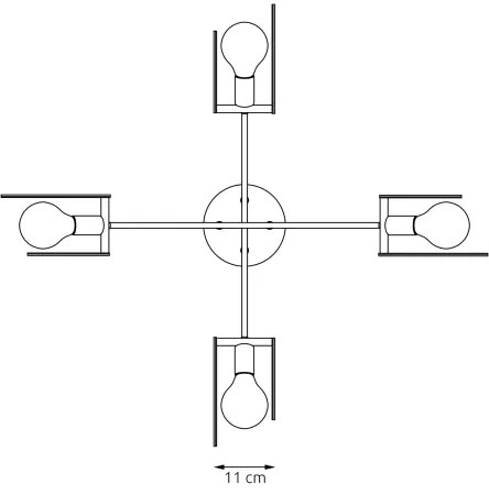 Luster na lanku SKIVA 4xE27/15W/230V čierna/béžová