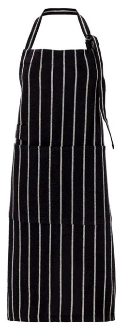 Bavlněná zástěra House Doctor CHEF 90x90cm černá