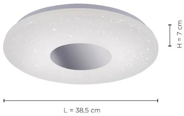 Leuchten Direkt 14422-17 - LED Svietidlo so senzorom LAVINIA LED/18W/230V IP44