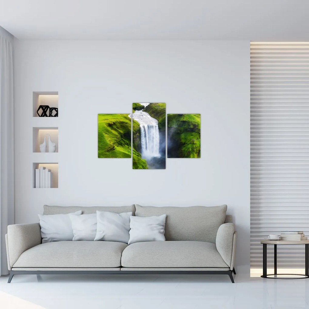 Obraz - Vodopád Skogafoss (90x60 cm)