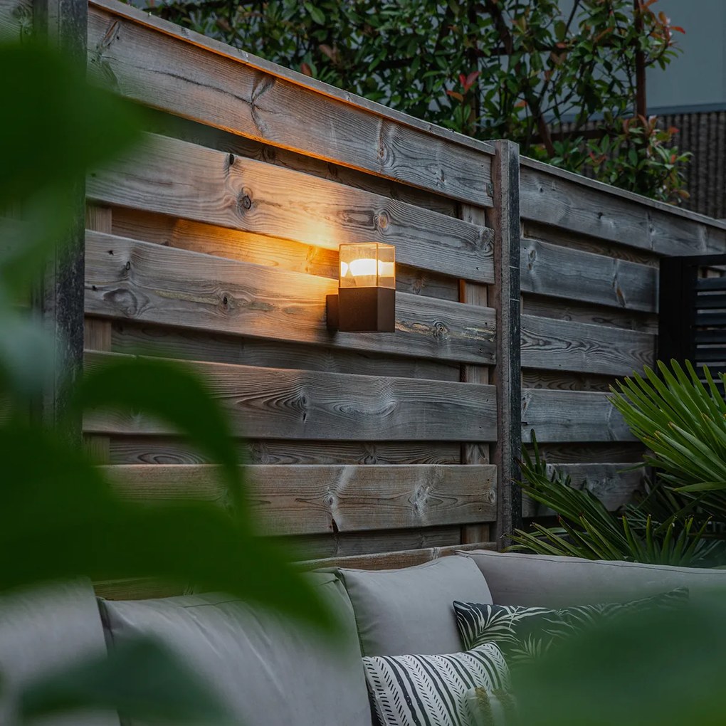 Priemyselná vonkajšia nástenná lampa hrdzavohnedá IP44 - Denmark