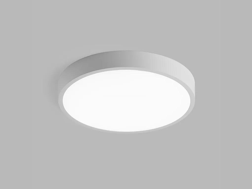 LED2 Prisadené stropné LED osvetlenie SLIM, 20W, teplá biela, okrúhle, biele