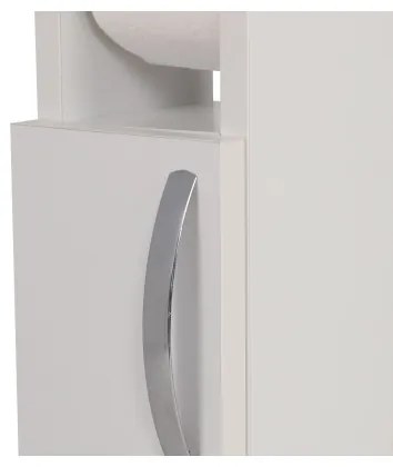 Skrinka s držiakom toaletného papiera STAR 65x15 cm biela