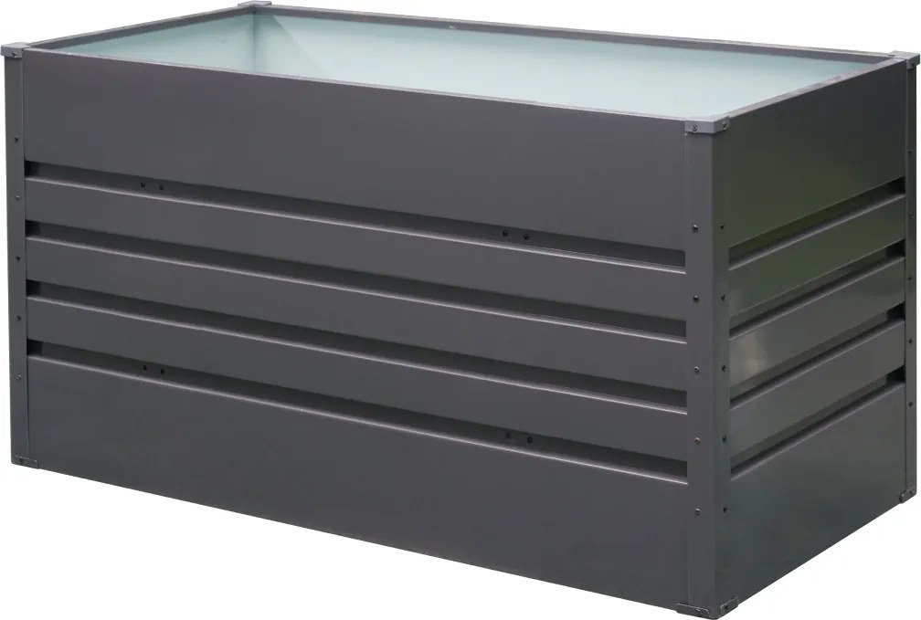 Vyvýšený záhradný záhon BestBerg VZ-735A / 735 l / 150 x 70 x 70 cm / šedá