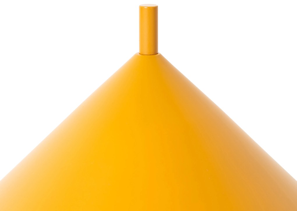 Dizajnová stolná lampa žltá - Triangolo