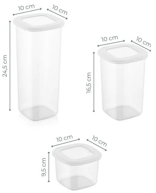 Dózy v súprave 9 ks na potraviny – Hermia