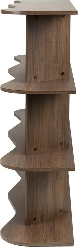 Nízká knihovna Rheo 160 cm ořech Villa