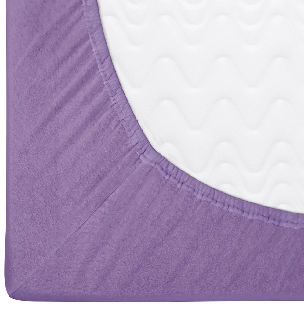 DETSKÉ JERSEY PRESTIERADLO 040 80X160 CM FIALOVÉ