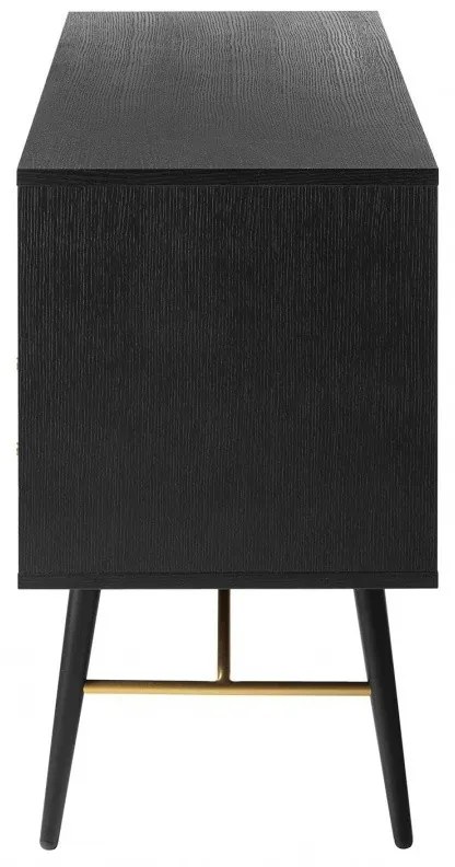 Komoda Alaia 150 cm čierna
