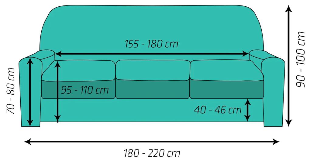 4Home Multielastický poťah na sedačku Comfort Plus hnedá, 180 x 220 cm, 180 - 220 cm