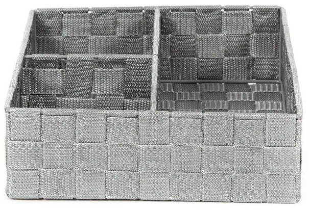 Organizér Compactor TEX 32 x 25 x 8 cm, 3 diely, sivá