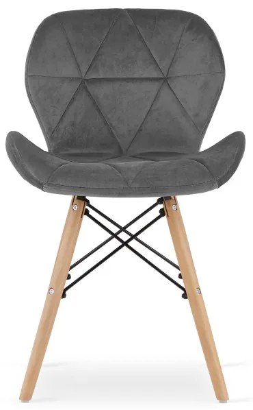 Set dvoch jedálenských stoličiek LAGO sivé (2ks)