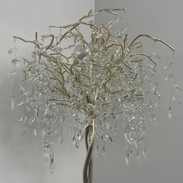 Krištáľová stojacia lampa 5xG9/40W/230V zlatá