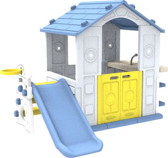 Ramiz Domček so šmýkačkou a umývadlom Modrá strecha