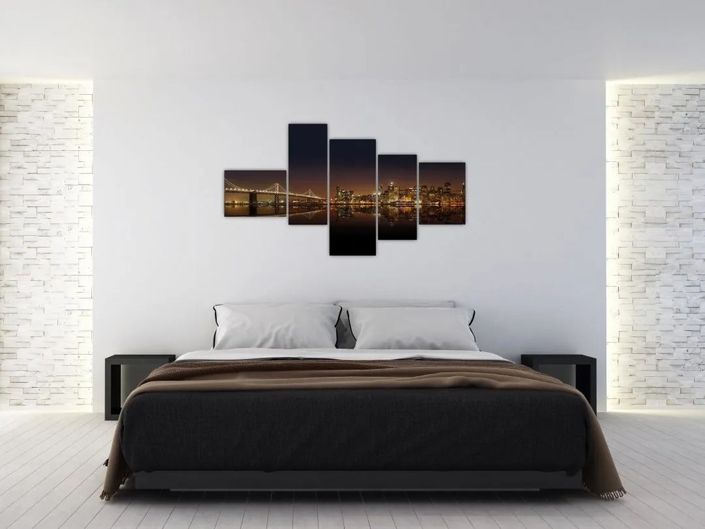 Obraz nočného mesta