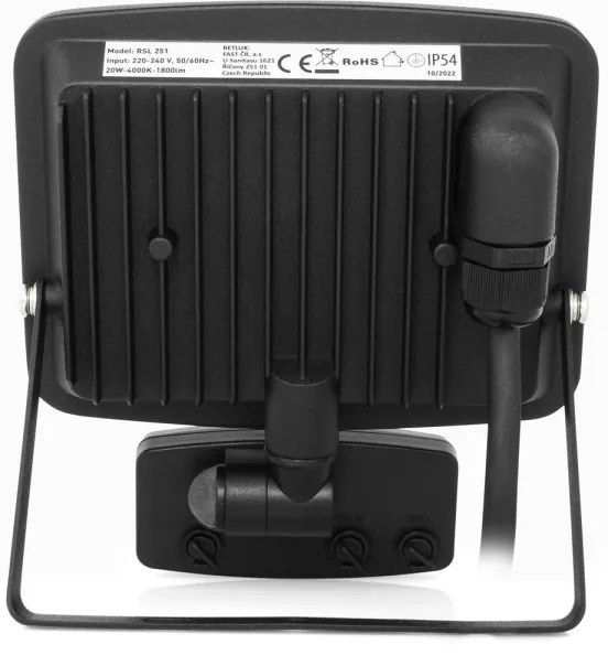 Retlux - LED Bezrámikový reflektor so senzorom LED/20W/230V 4000K IP65